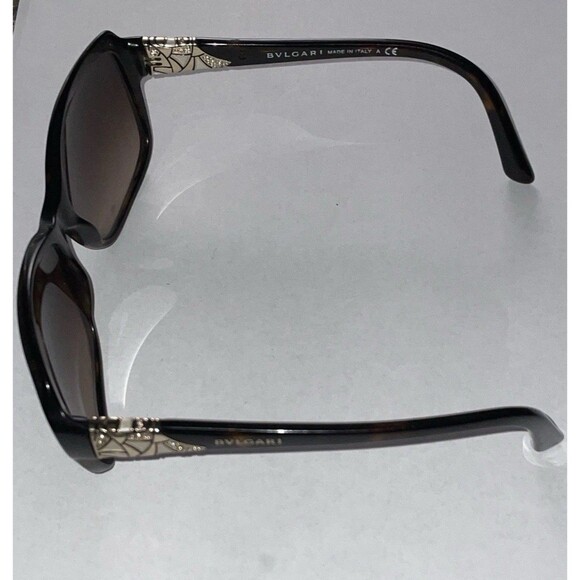 BVLGARI 8153-B 504/13 Authentic Sunglasses Made in Italy Tortoise Brown Gradient - Picture 3 of 8